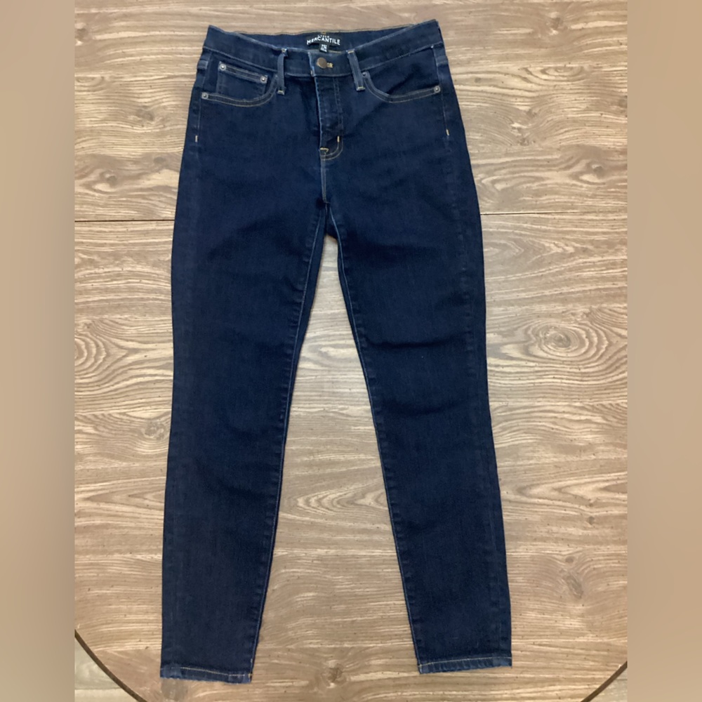 J. Crew Mercantile Dark Skinny Jeans Size 27 - Picture 3 of 10